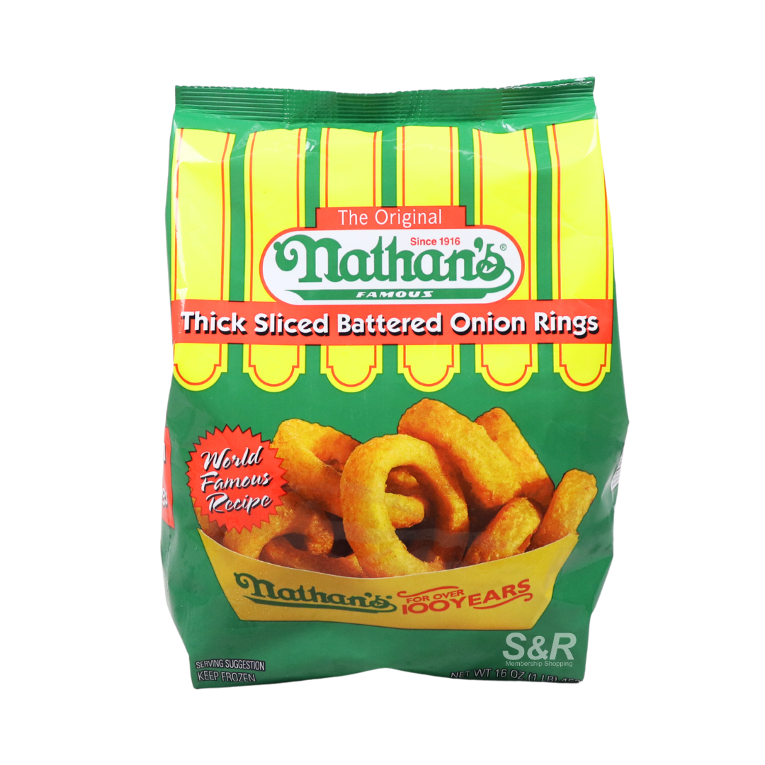 The Original Nathan's Thick Sliced Battered Onion Rings 1lb